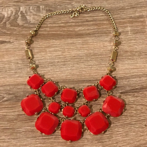Jewelry - Coral Necklace set on gold chain